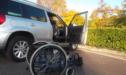 Skoda Yeti con sedile girevole a rotazione elettrica e carrello di trasformazione in carrozzina 